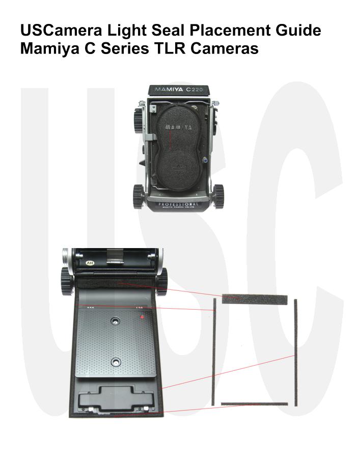 USCamera Light Seal Placement Guide | Mamiya C220 C330