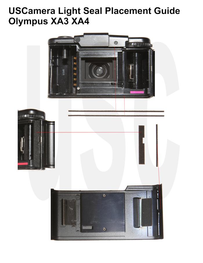 USCamera Light Seal Placement Guide | Olympus XA3 XA4