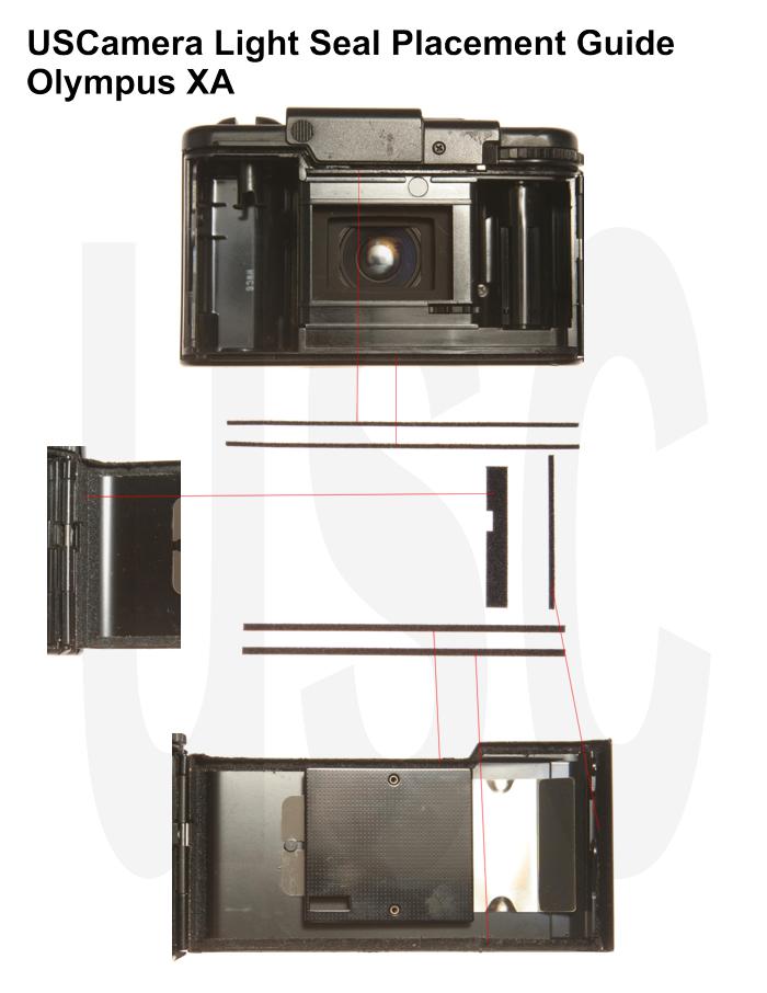 USCamera Light Seal Placement Guide | Olympus XA