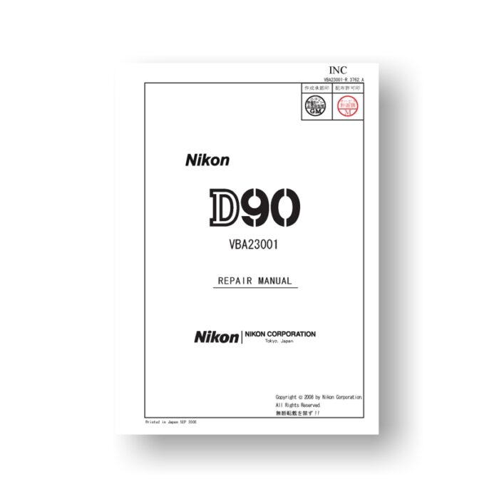 219-page PDF 26.8 MB download for the Nikon D90 Repair Manual | Digital SLR