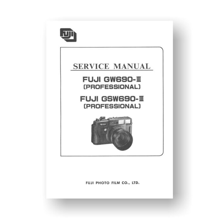 Fuji GW690III-GSW690III Service Manual Parts List Download