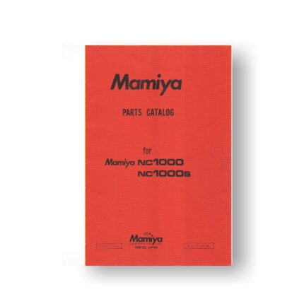 32-page PDF 1.63 MB download for the Mamiya NC1000 Parts List