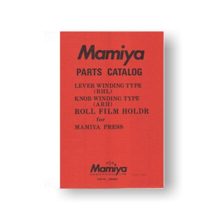 32-page PDF 1.42 MB download for the Mamiya Press Back Parts List