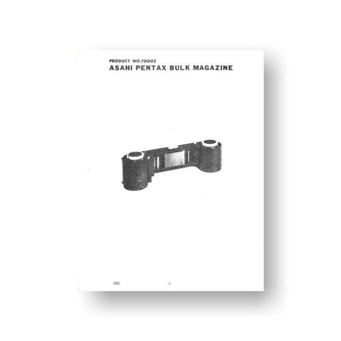 Pentax 70002 Bulk Magazine Parts List