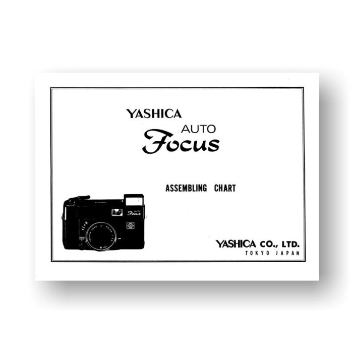 Yashica Auto Focus Parts List Assembly Chart PDF