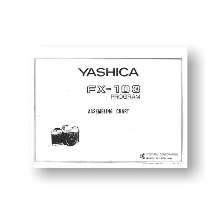 Yashica FX-103P Parts List | Yashica Film Cameras