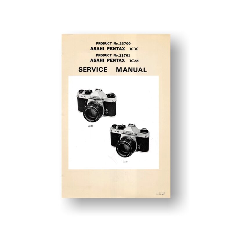 Pentax Service Manual 23700 23701 KX KM USCamera Camera Parts