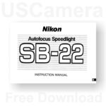 Nikon SB 22 Flash Owners Manual