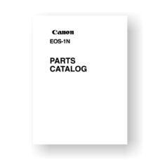 Canon C12-8301 Service Manual | EOS-1N Film Camera