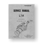 Canon DY8-1160-112 Service Manual Parts Catalog  | L1A | Canonvision 8