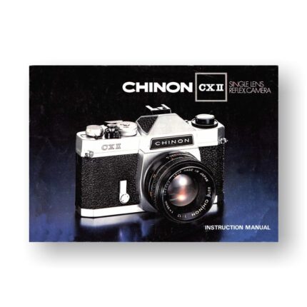 Chinon CX II Owners Manual