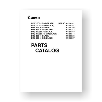 Canon CY8-1200-161 Service Manual Parts List  | EOS Rebel G Film Camera