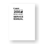 Canon C50-0671 Service Manual Parts List | Speedlite 200M