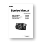 Canon CY8-1200-141 Service Manual Parts Catalog | Sure Shot 80 Tele | Prima BF Twin | Auto Boy BF 80 | Sure Shot 80 Tele Date | Prima BF Twin Date