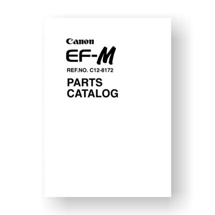 Canon CY8-1200-085 Service Manual Parts Catalog | Canon EF-M | Speedlite 200M