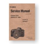 Canon CY8-1200-085 Service Manual Parts Catalog | Canon EF-M | Speedlite 200M