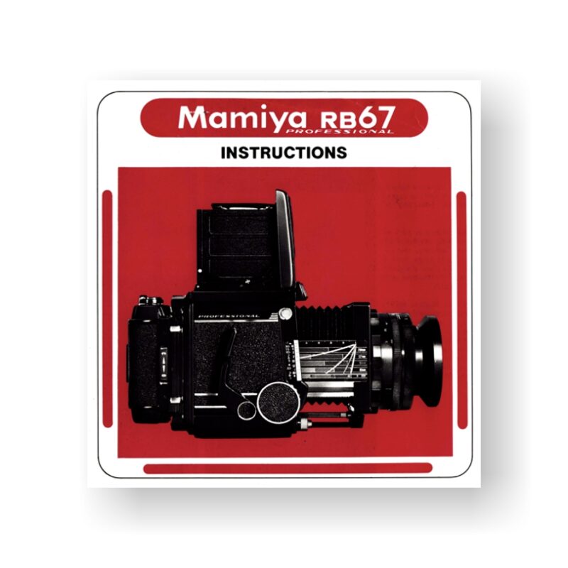 Mamiya RB67 Instruction Manual Pro Film Cameras USCamera Parts Plus