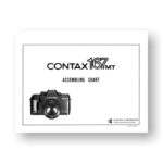 Contax 167MT Parts List Exploded View