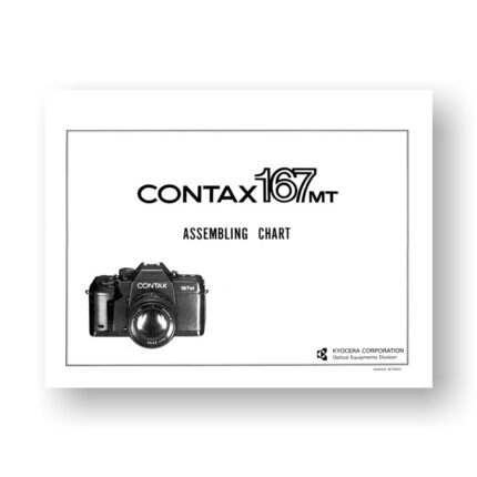 Contax 167MT Parts List Exploded View
