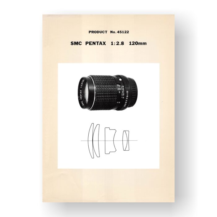 Pentax 45122 Parts List | SMC-Takumar 120 2.8 Lens