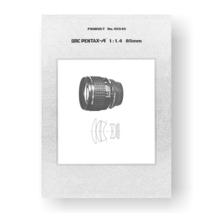 Pentax 45545 Parts List | SMC-A 85 1.4 Lens