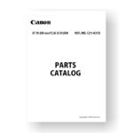 Canon C21-0372 Parts Catalog | EF 70-200 2.8 L IS III USM