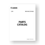 Canon C21-0322 Parts Catalog | EF 70-200 4.0 L IS II USM
