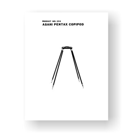 Asahi Pentax 294 CopiPod Parts List Exploded Views PDF