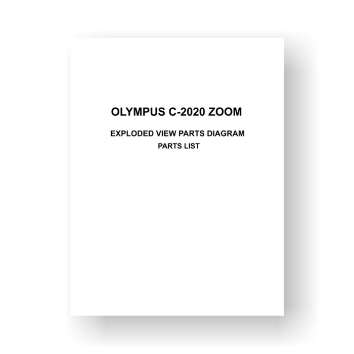 Olympus C-2020-Zoom Parts List Exploded Views