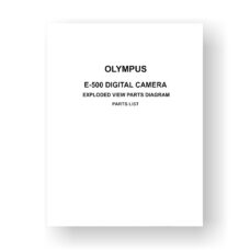 Olympus E-500 Exploded Views Parts List | Digital SLR Camera