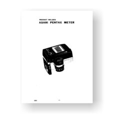Asahi Pentax 3303 Meter Parts-List | Clip-On Exposure Meter