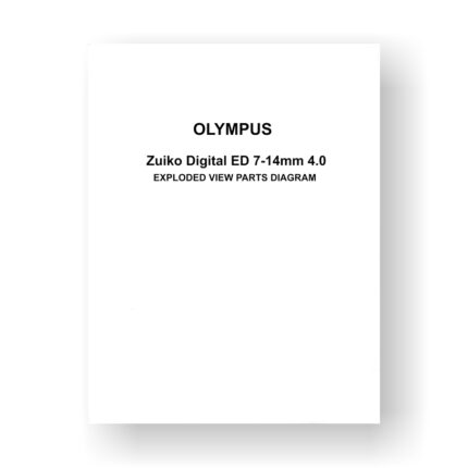 Olympus Zuiko Digital ED 7-14mm 4.0 Zoom Lens Exploded Views Parts Diagram