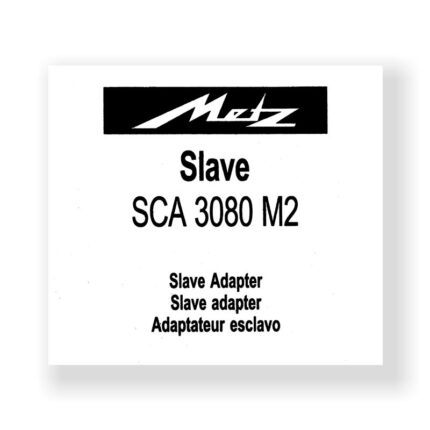 Metz SCA3080 Owners Manual Slave Adapter