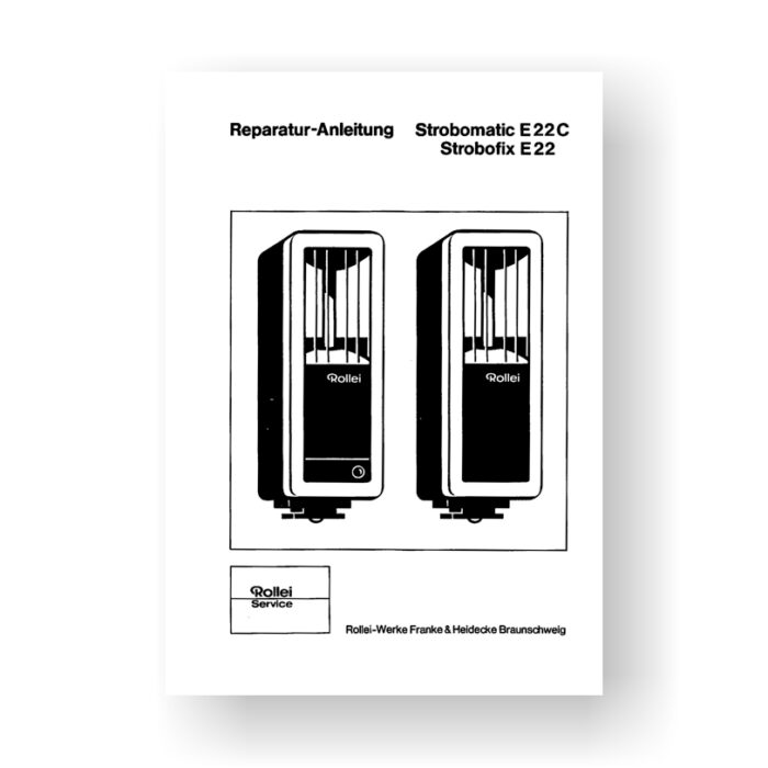 Rollei E22-E22C Repair Manual Parts List