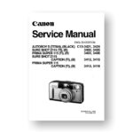 Canon C13-3402 Service Manual Parts Catalog | Sure Shot Z115 | Autoboy S | Prima Super 115 | Sure Shot Z115 Caption | Prima Super 115 Caption