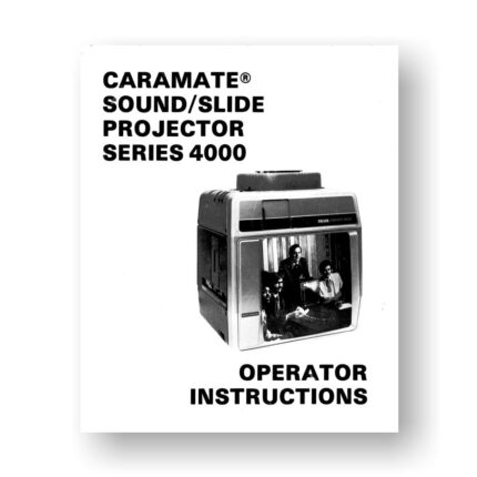 Kodak Caramate 4000 Owners Manual | Telex Slide Projectors