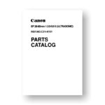 Canon C21-9751 Service Manual Parts Catalog | EF 28-80 3.5-5.6 II USM