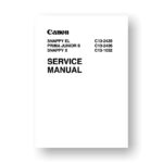 Canon C13-2435 Service Manual Parts Catalog | Snappy X | Prima Junior S | Snappy EL | CB 35 M