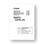 Canon C13-3375 Service Manual Parts List | Sure Shot Z 70W | Super 28 V | Autoboy Luna