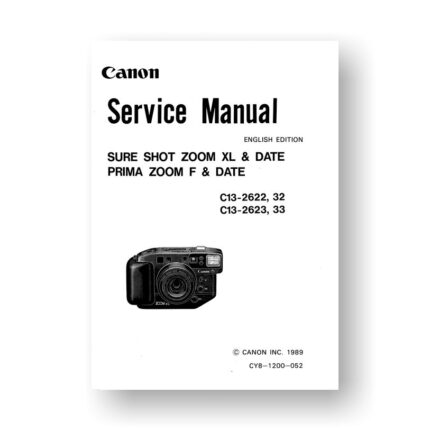 Canon CY8-1200-055 Service Manual Parts Catalog | Sure Shot Zoom S | Prima Auto Zoom | New Autoboy | Sure Shot Caption Zoom