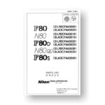 Nikon N80 Parts List | SLR Film Cameras