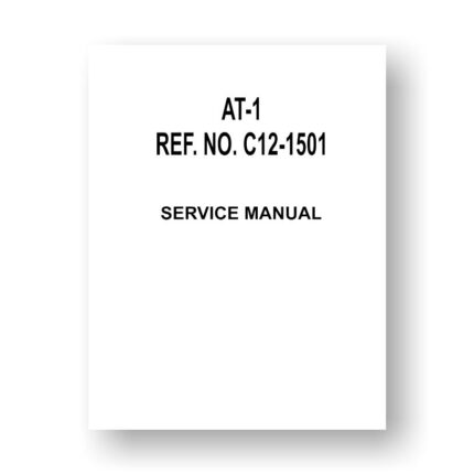 Canon AT-1 Service Manual | 35mm SLR
