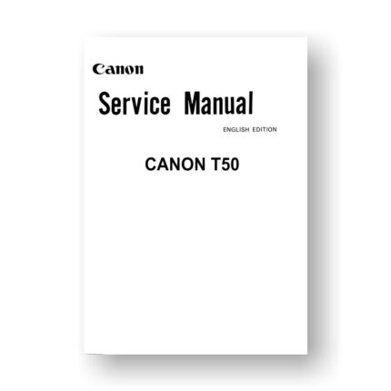 Canon T50 Service Manual Parts List