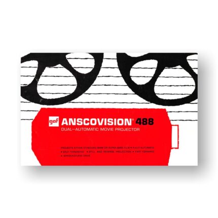 GAF Anscovision 488 Dual 8 Movie Projector Owners Manual PDF Download