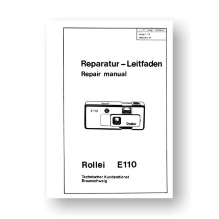 Rollei E110 Repair Manual