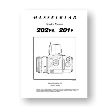 Hasselblad 201F-202FA Service Manual