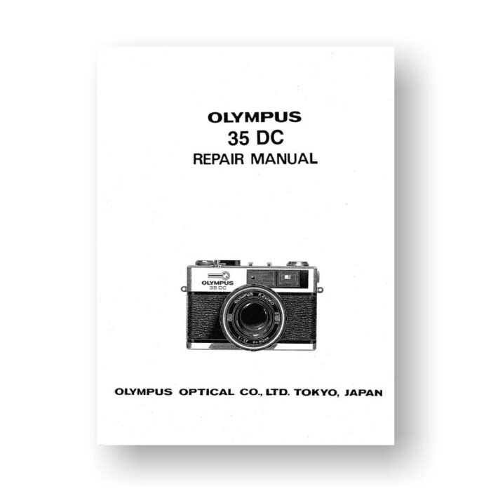 Olympus 35DC Repair Manual Parts List