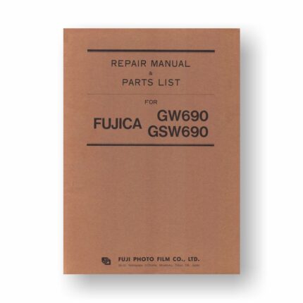 Fuji GW690-GSW690 Repair Manual Parts List