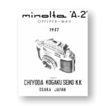 Minolta A2 Exploded View