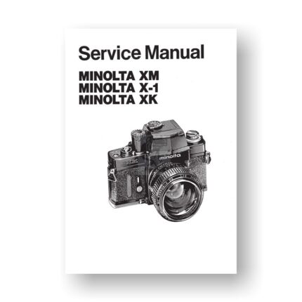 Minolta XK Service Manual Parts List